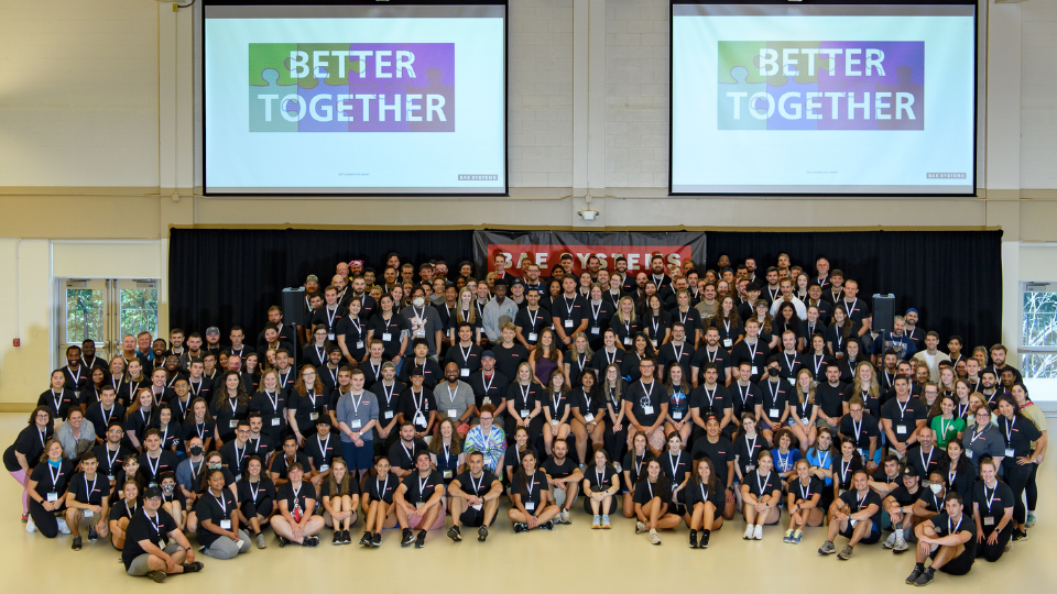 BAE Systems LDP participants pose for a group photo at the 2022 leadership development conference. 