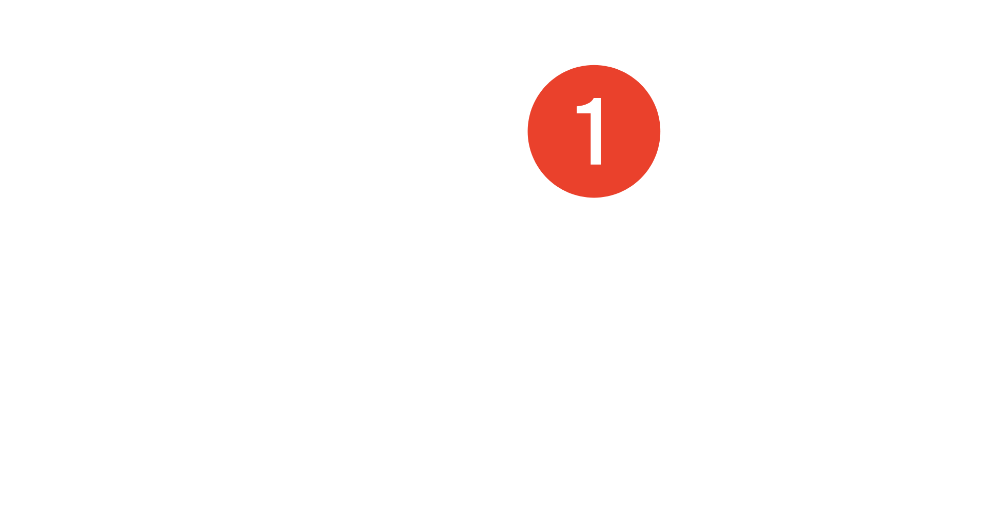 Bell icon displaying a notification