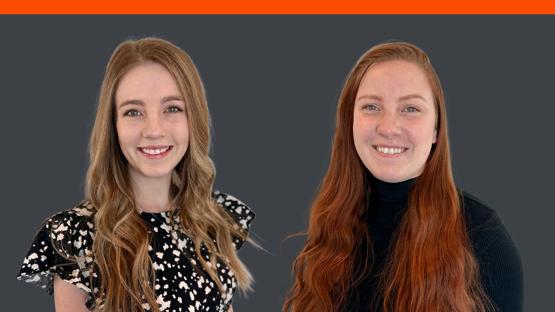 Headshots of Cedar Rapids, IA systems engineers, Taylor (left) and Samantha (right).