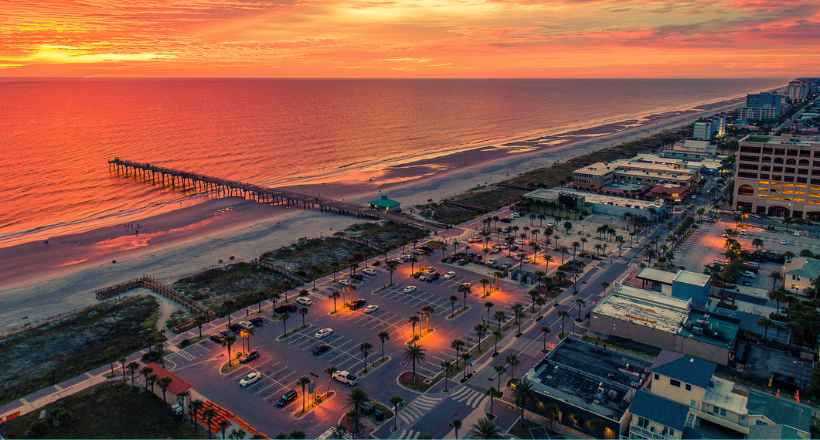Jacksonville beach sunrise