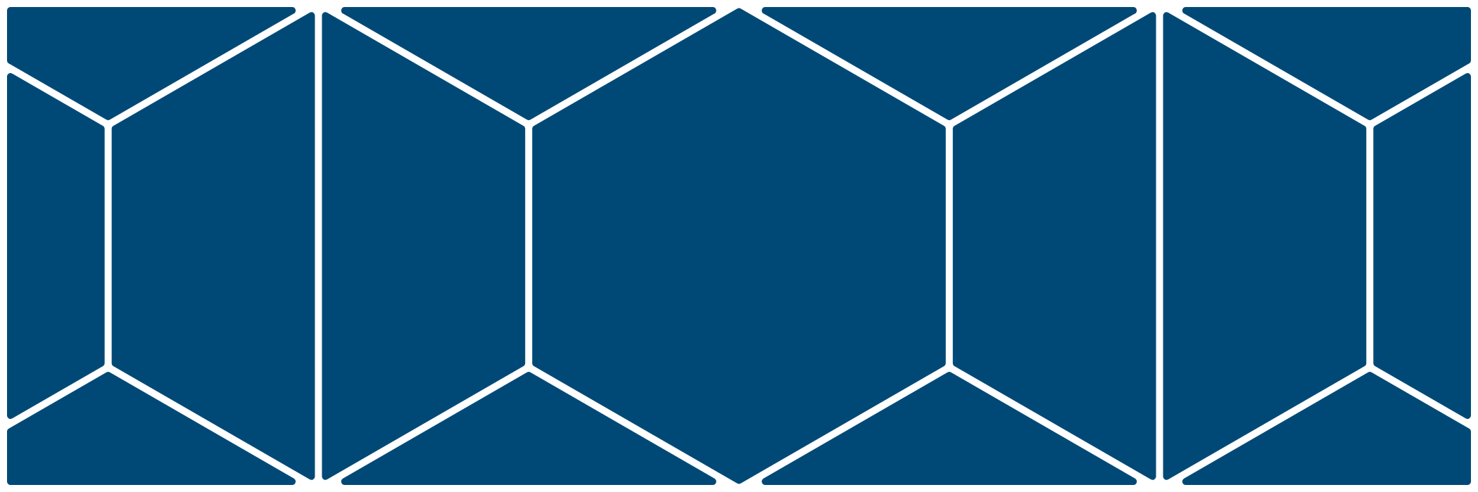 Stained glass pattern with a navy blue background