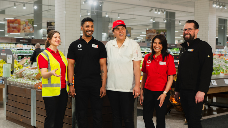 Various Coles supermarket team members, including Liquorland 
