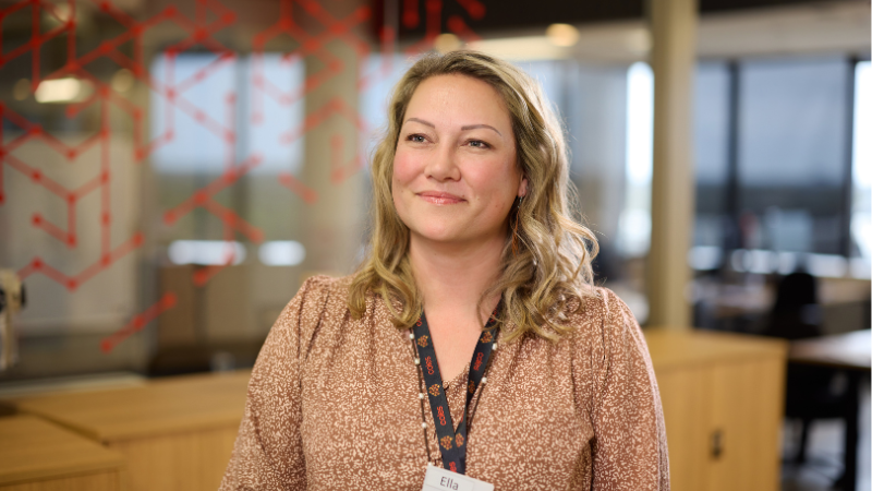 Female team member in digital working at the SSC