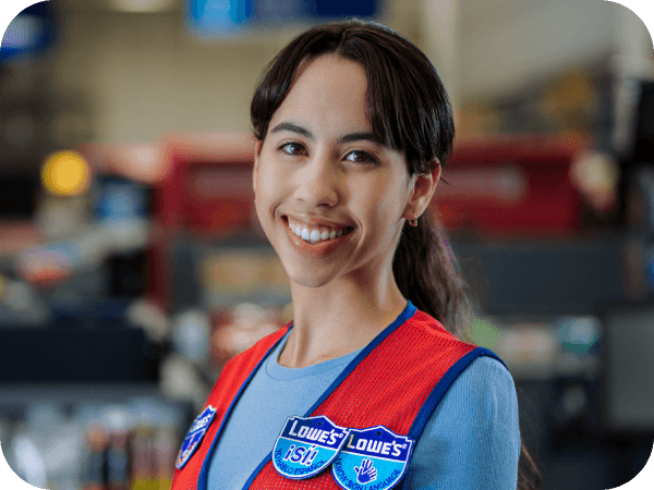 Bilingual Lowe's store associate working in the Tools department
