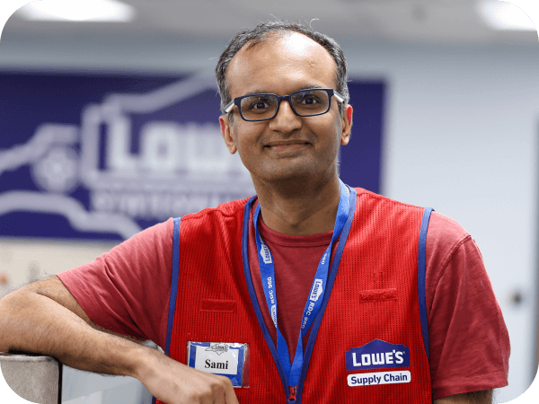 Supply Chain team member working in the office