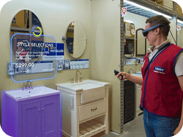 Associate using the Store Digital Twin AI/XR tool