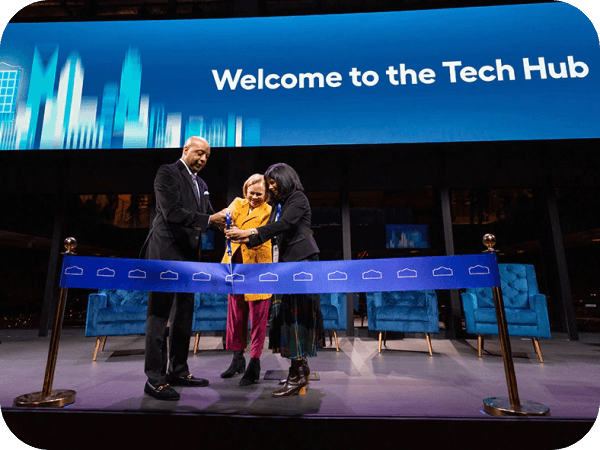 Lowe's Tech Hub 'wows' with grand opening celebration and light show