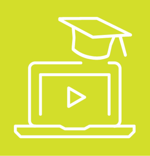 Icon representing webinars