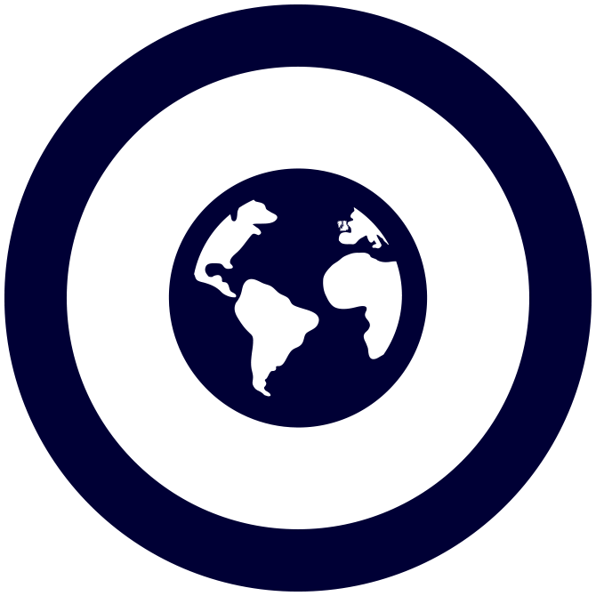 Icon of a globe representing MSC Cruises’ 4,500+ shore-based employees around the world