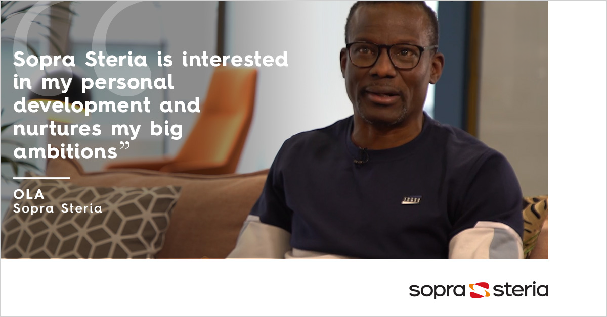 Quote from Ola - "Sopra Steria is interested in my personal development and nurtures my big ambitions"